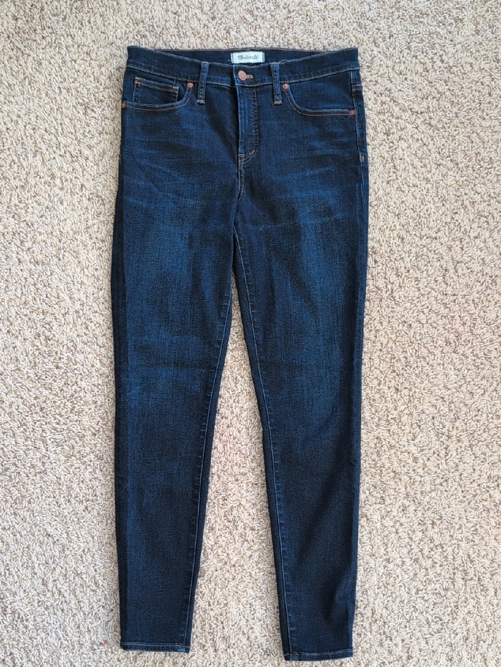 Madewell Dark Blue Women’s High Rise Skinny Jeans 30 Tall